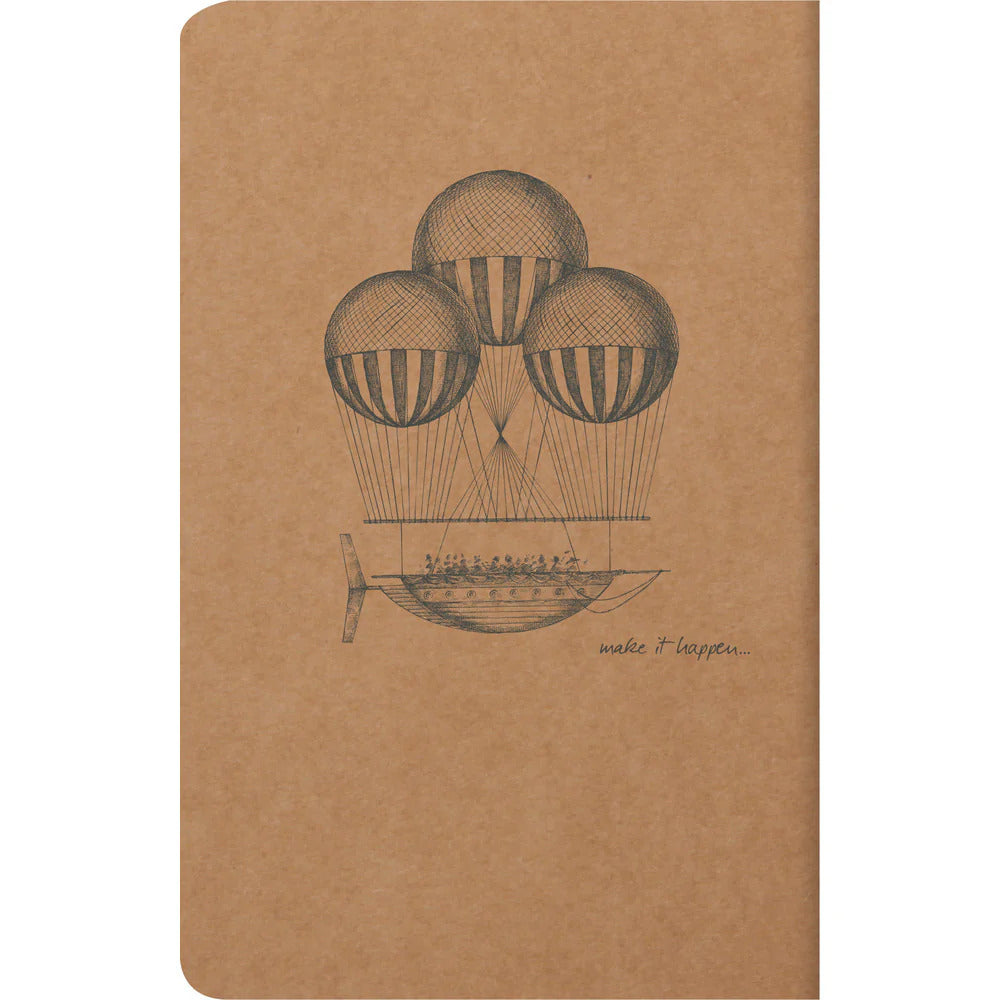 Clairefontaine Flying Spirit Cahier Notebook A6+ Lined - Kraft