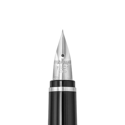 Pilot Falcon Fountain Pen - Black / Rhodium Trim