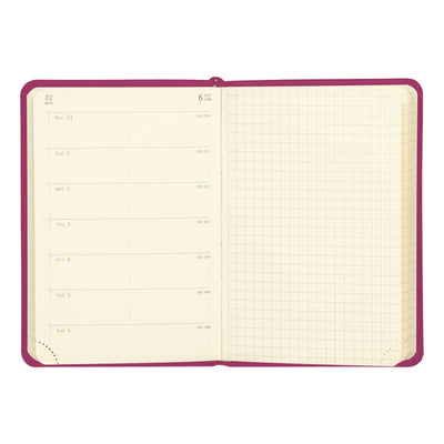 Rhodia 2027 Hard Cover A6 Weekly Horizontal Webplanner - Fuchsia