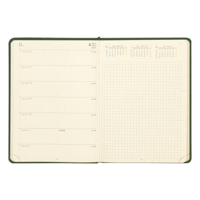 Rhodia 2027 Hard Cover A5 Weekly Horizontal Webplanner - Sage