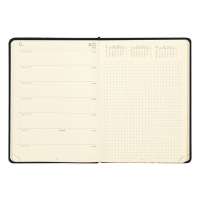 Rhodia 2027 Hard Cover A5 Weekly Horizontal Webplanner - Black