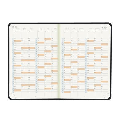 Rhodia 2027 Hard Cover A5 Weekly Horizontal Webplanner - Black