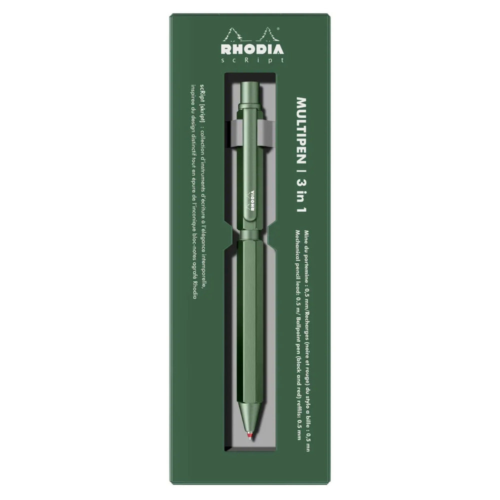 Rhodia scRipt 3-in-1 Multi Pen - Sage