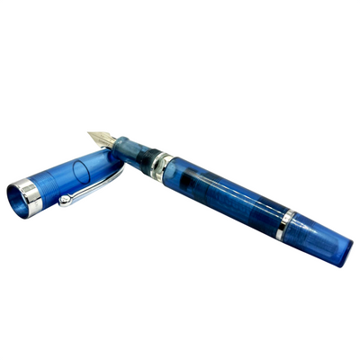 Kanwrite Heritage Fountain Pen - Crystal Blue / Chrome Trim