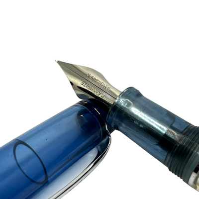 Kanwrite Heritage Fountain Pen - Crystal Blue / Chrome Trim
