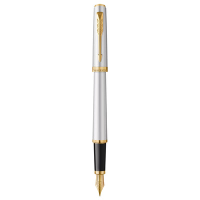 Parker Meridian Fountain Pen - Chrome / Gold Trim