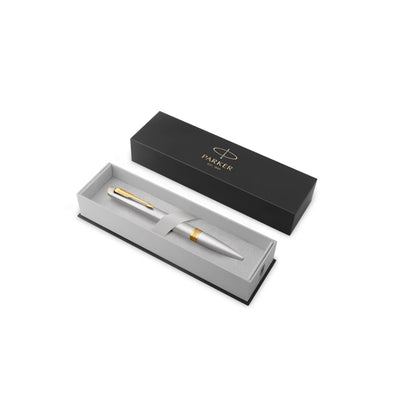 Parker Meridian Ballpoint Pen - Chrome / Gold Trim