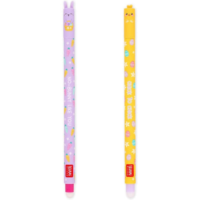 Legami Erasable Gel Pen Set of 2 - Hoppy Easter