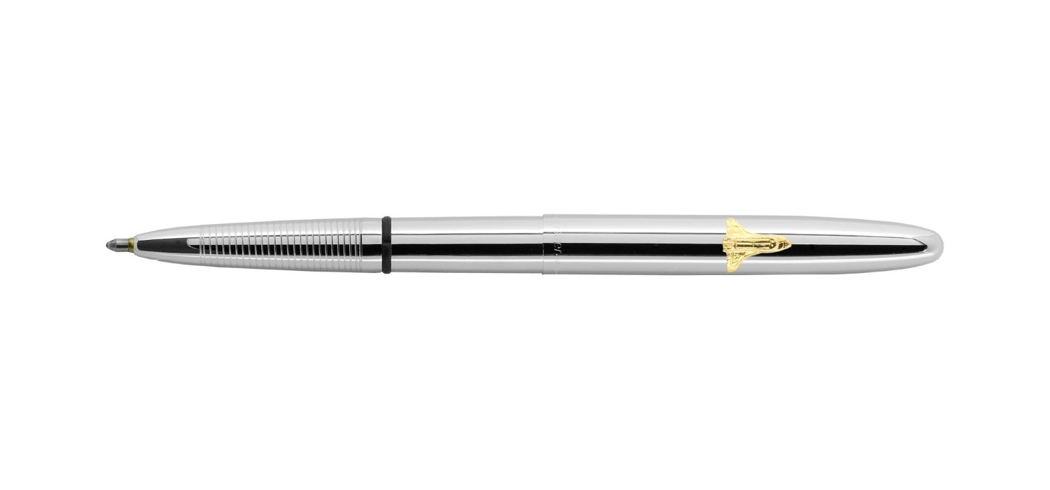 Fisher Space Pen Bullet - Chrome with Shuttle Emblem