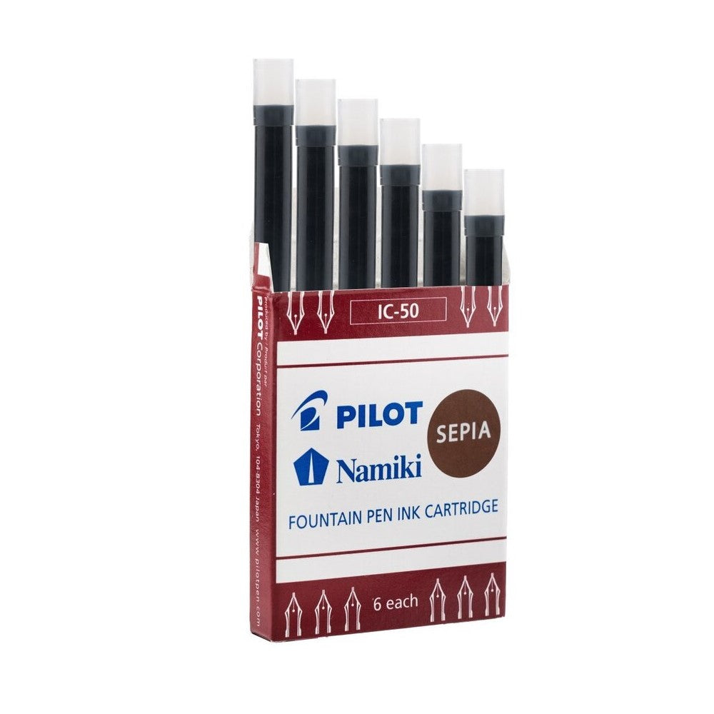 Pilot IC-50 Ink Cartridges Pack of 6 - Assorted Colours