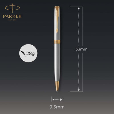 Parker Sonnet Ballpoint Pen - Stainless Steel / Gold Trim