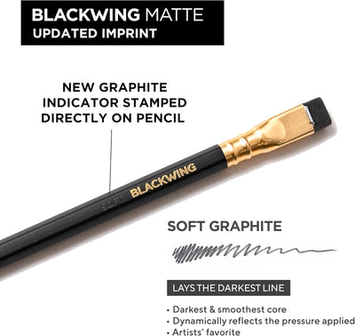 Blackwing Graphite Pencils Matte - Box of 12