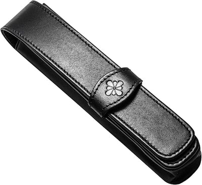 Diplomat Excellence A2 Fountain Pen, Ink Bottle & Pouch Gift Set - Black Lacquer / Chrome Trim