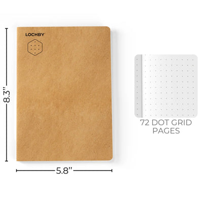 LOCHBY A5 Journal Notebook - Dot Grid
