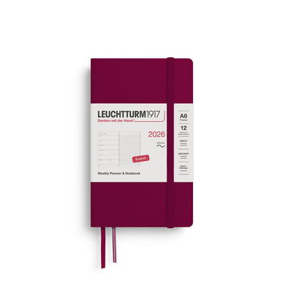 Leuchtturm 1917 Weekly Planner 2026 + Notebook - A6 Soft Cover