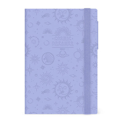 Legami 2027 Medium Weekly Diary / Notebook - Cosmic Lilac