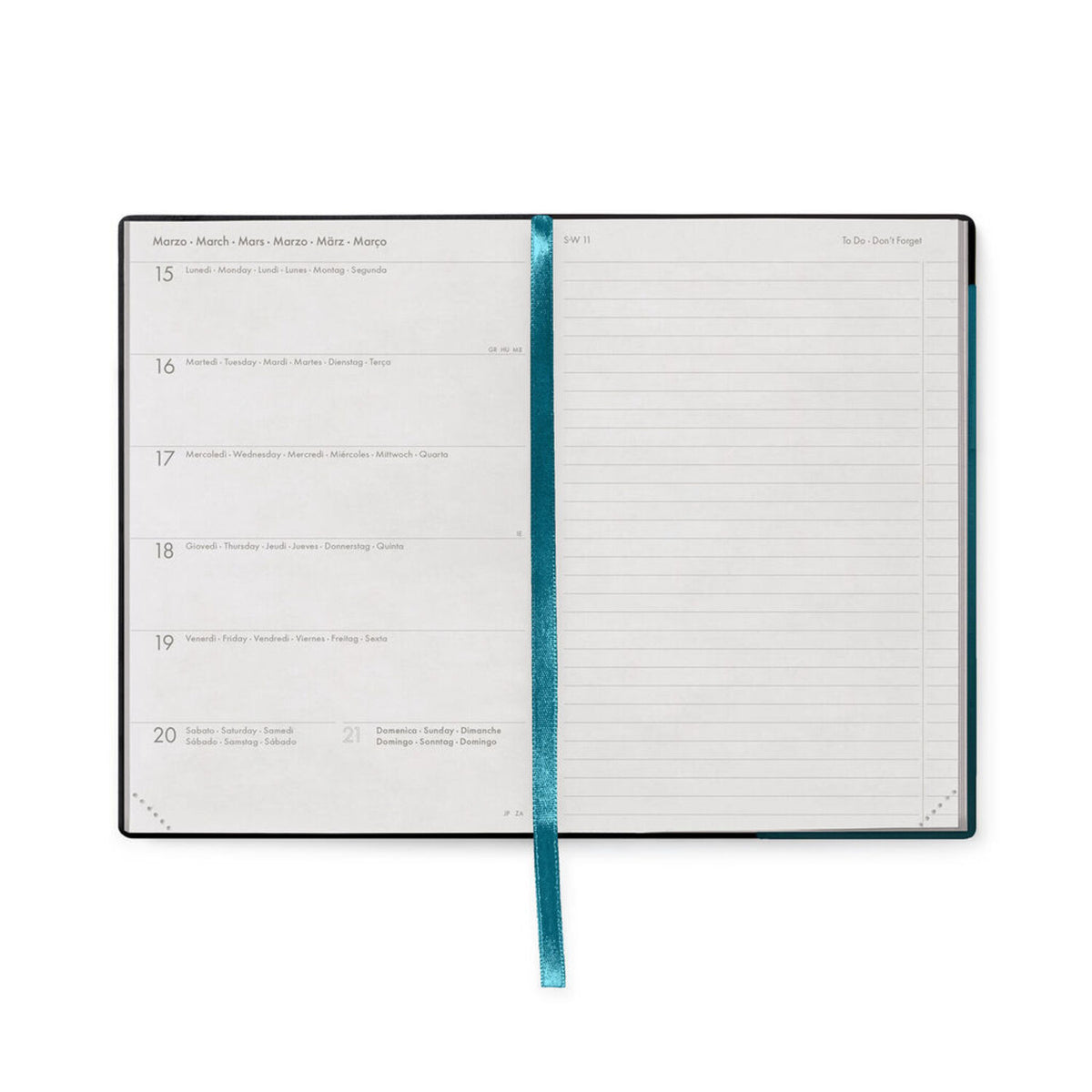 Legami 2027 Medium Weekly Diary / Notebook - Deep Teal