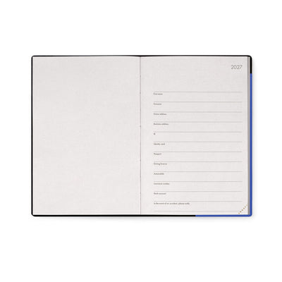 Legami 2027 Medium Weekly Diary / Notebook - Ecletic Blue
