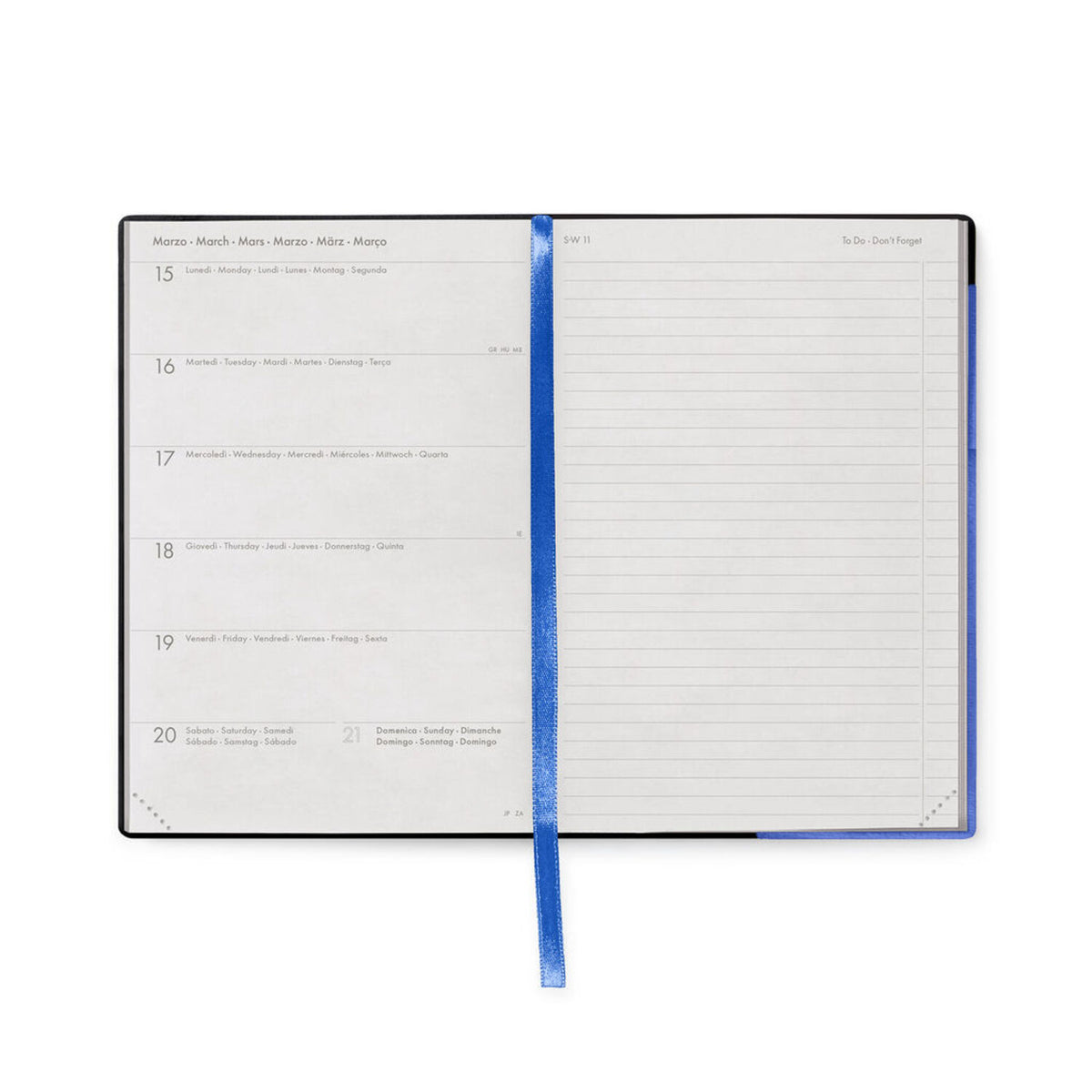 Legami 2027 Medium Weekly Diary / Notebook - Ecletic Blue