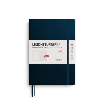 Leuchtturm 1917 Weekly Planner 2026 + Notebook - B5 Hard Cover