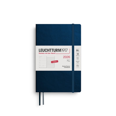 Leuchtturm 1917 Weekly Planner 2026 + Notebook - B6+ Soft Cover