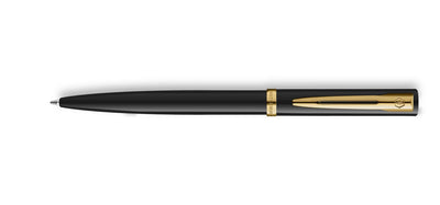 Waterman Impression Ballpoint Pen - Black Lacquer / Gold Trim