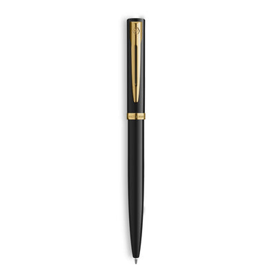 Waterman Impression Ballpoint Pen - Black Lacquer / Gold Trim
