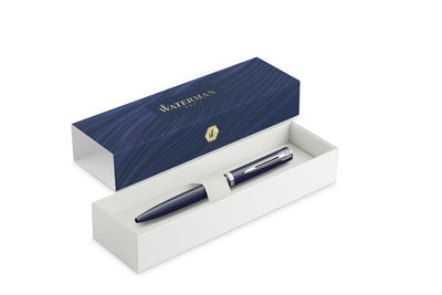 Waterman Impression Ballpoint Pen - Blue Lacquer / Chrome Trim