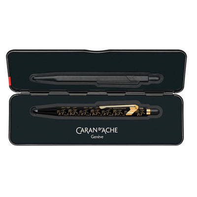 Caran dAche 849 Horse Ballpoint Pen - Black / Gold Trim