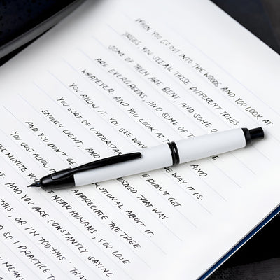 Pilot Capless Fountain Pen - White with Black Trim