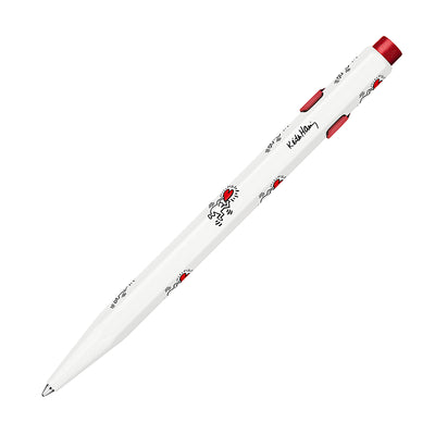 Caran dAche 849 Ballpoint Pen - Keith Haring - White / Red - Special Edition