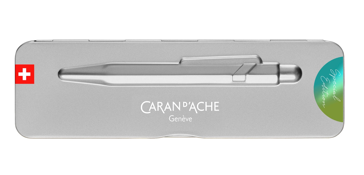 Caran dAche 849 Claim Your Style 5 Ballpoint Pen - Arctic Green - Special Edition
