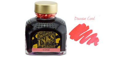Diamine Ink Bottle 80ml - Red Shades - Assorted Colours