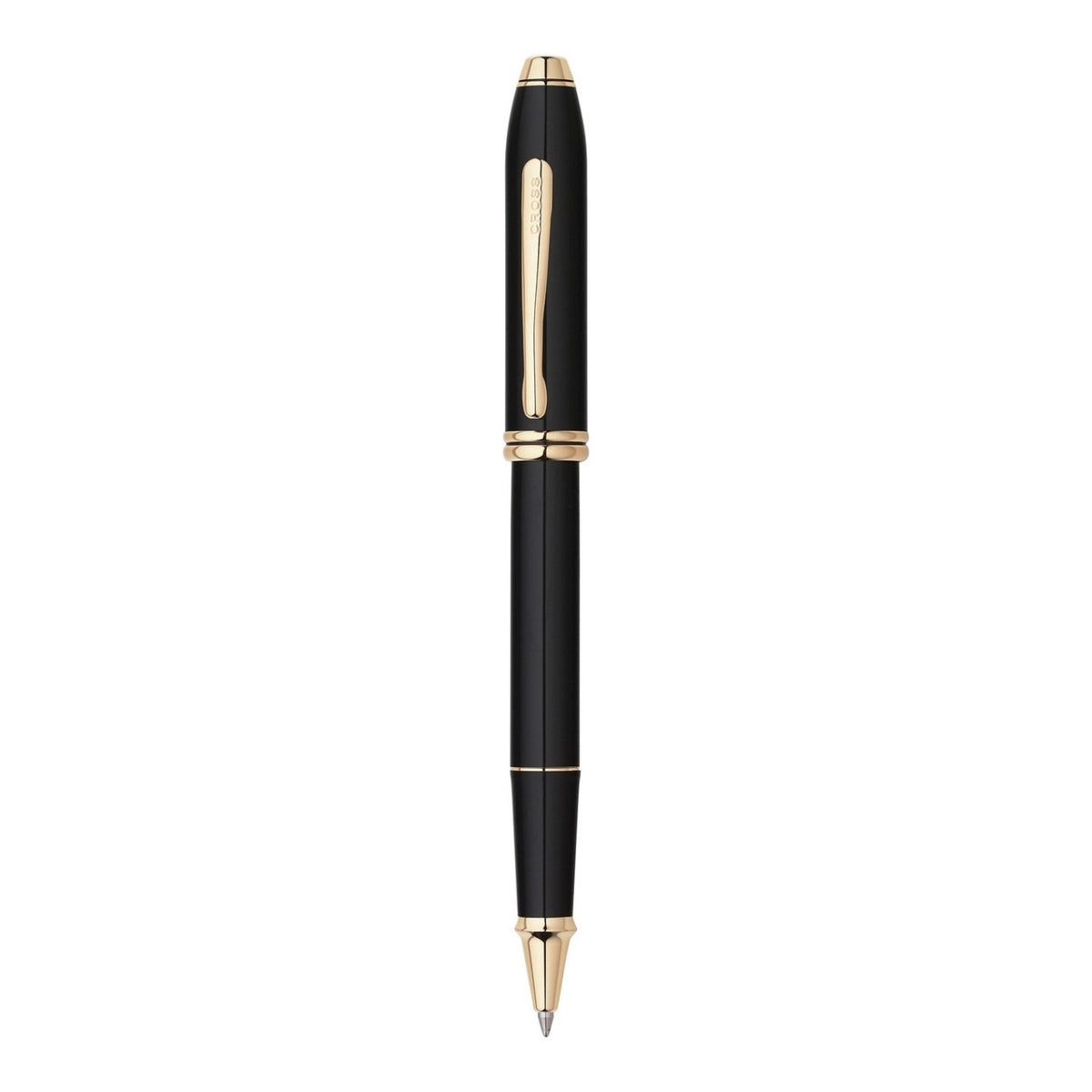 Cross Townsend Selectip Rollerball - Black Lacquer / 23kt Gold Trim