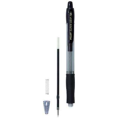 Pilot Super Grip Ballpoint Pen - Black