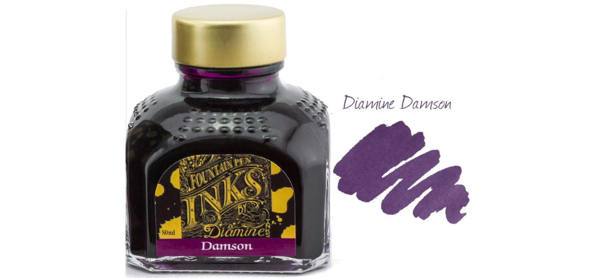 Diamine Ink Bottle 80ml - Purple Shades - Assorted Colours