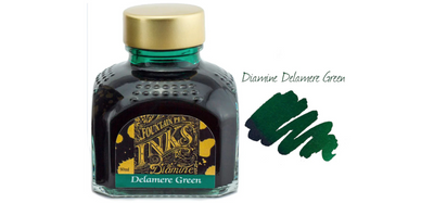 Diamine Ink Bottle 80ml - Green Shades - Assorted Colours