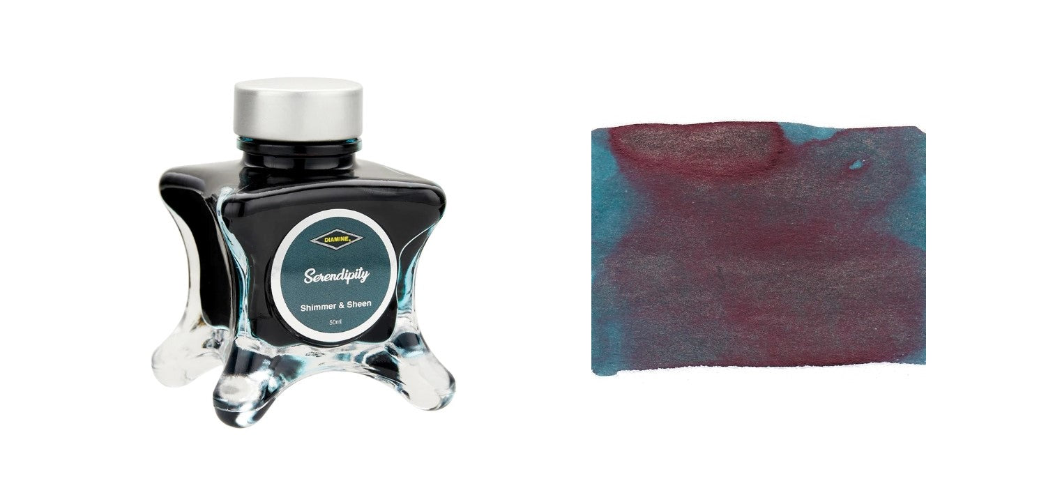 Diamine Ink Bottle 50ml - Green Edition - Shimmer & Sheen - Assorted Colours