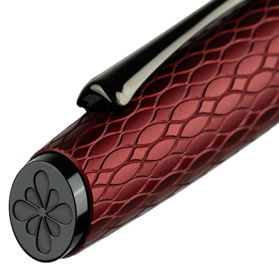 Diplomat Cobra Fountain Pen - Burgundy Guilloche