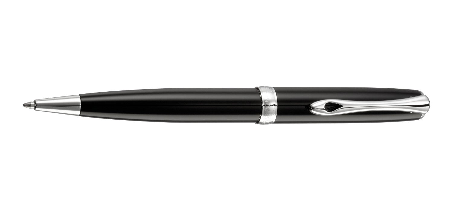 Diplomat Excellence A2 Ballpoint Pen - Black Lacquer / Chrome Trim