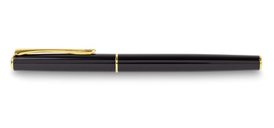 Diplomat Traveller Fountain Pen - Black Lacquer / Gold Trim