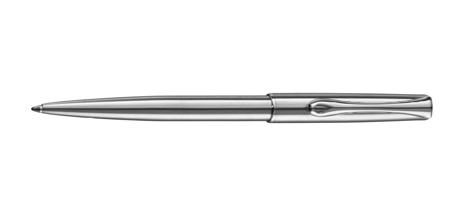 Diplomat Traveller Ballpoint Pen - Stainless Steel / Chrome Trim