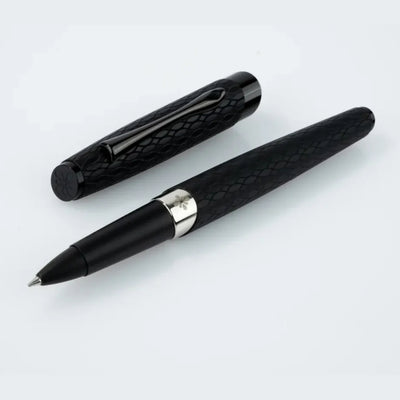 Diplomat Cobra Rollerball Pen - Black Guilloche
