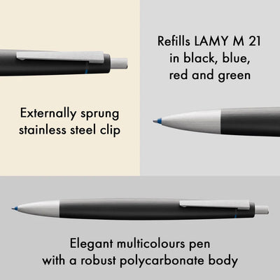 LAMY 2000 Multi-Function Ballpoint Pen - Black