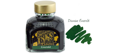 Diamine Ink Bottle 80ml - Green Shades - Assorted Colours