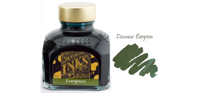 Diamine Ink Bottle 80ml - Green Shades - Assorted Colours