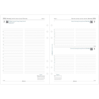 Filofax Refill 2026 A5 - Day Per Page