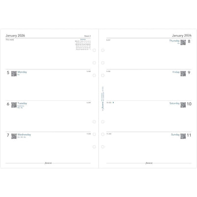 Filofax Refill 2026 A5 - Week To View