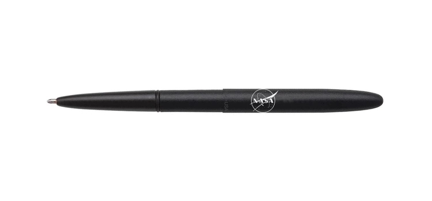 Fisher Space Pen Bullet - Matte Black with NASA Meatball Logo