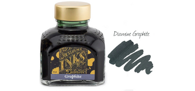 Diamine Ink Bottle 80ml - Grey Shades - Assorted Colours